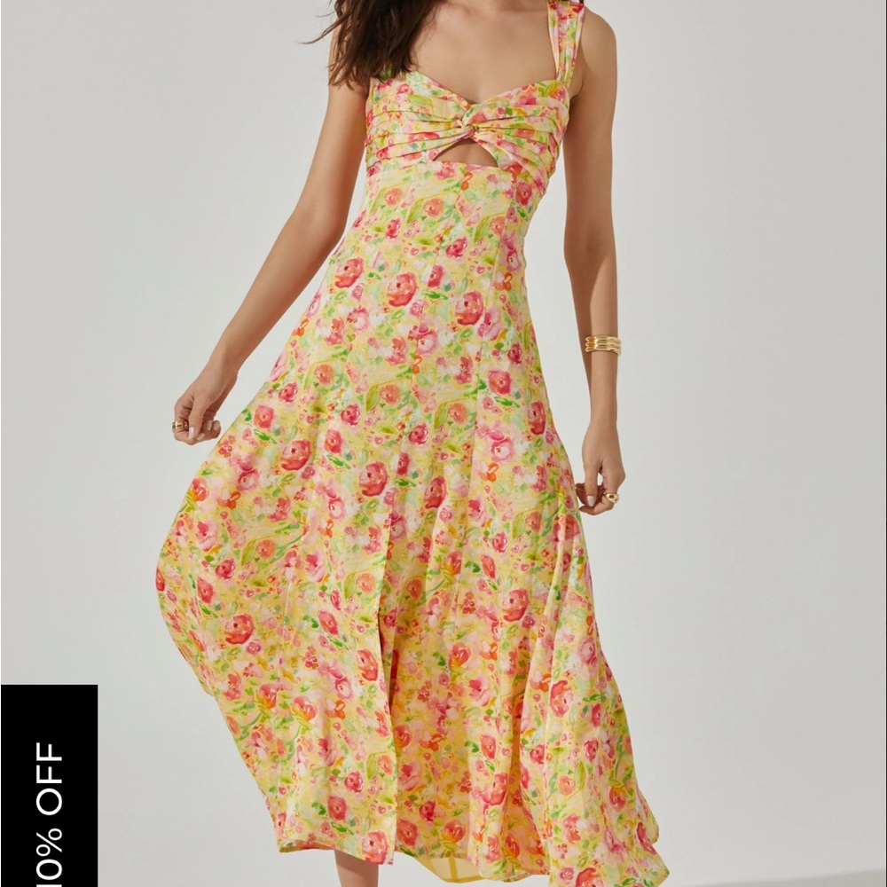 ASTR Twist Bust Midi Dress LIKE NEW
